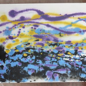 Aurora Borealis plunges into the sea, Milky Way sinks into the abyss